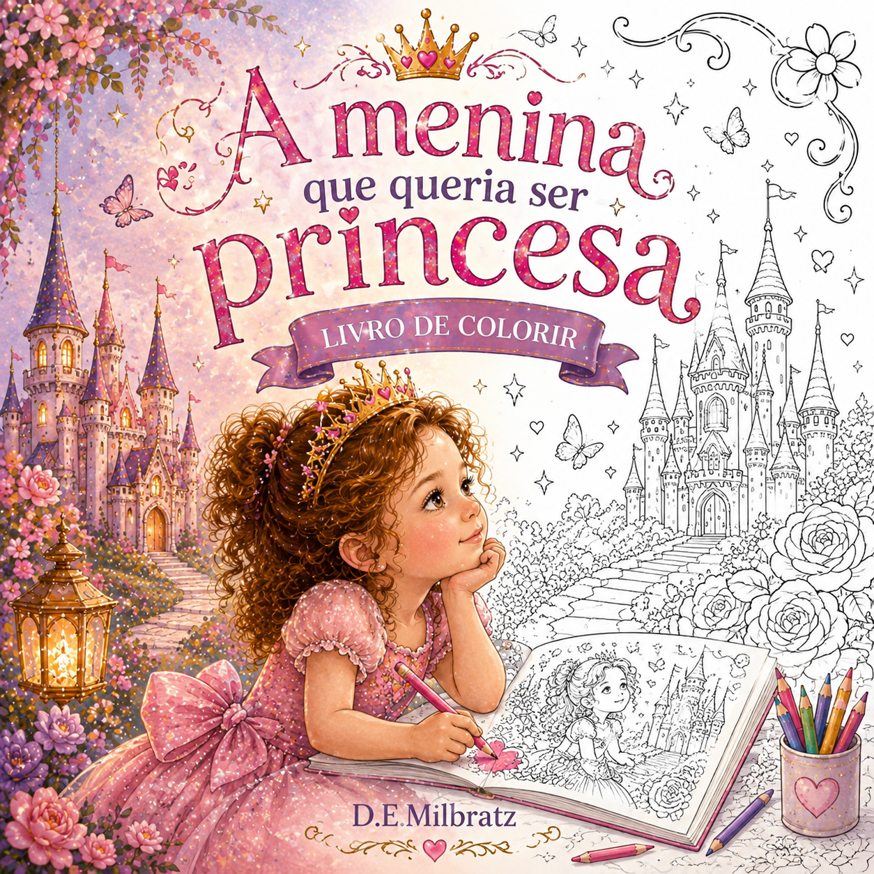 Capa do livro A menina que queria ser princesa